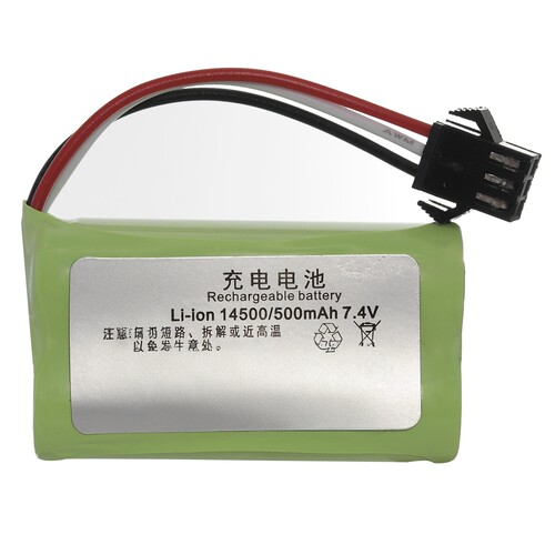 7.4v 500mAh 14500 SM3P锂电池 遥控扭变车 手机变形车 水弹3针