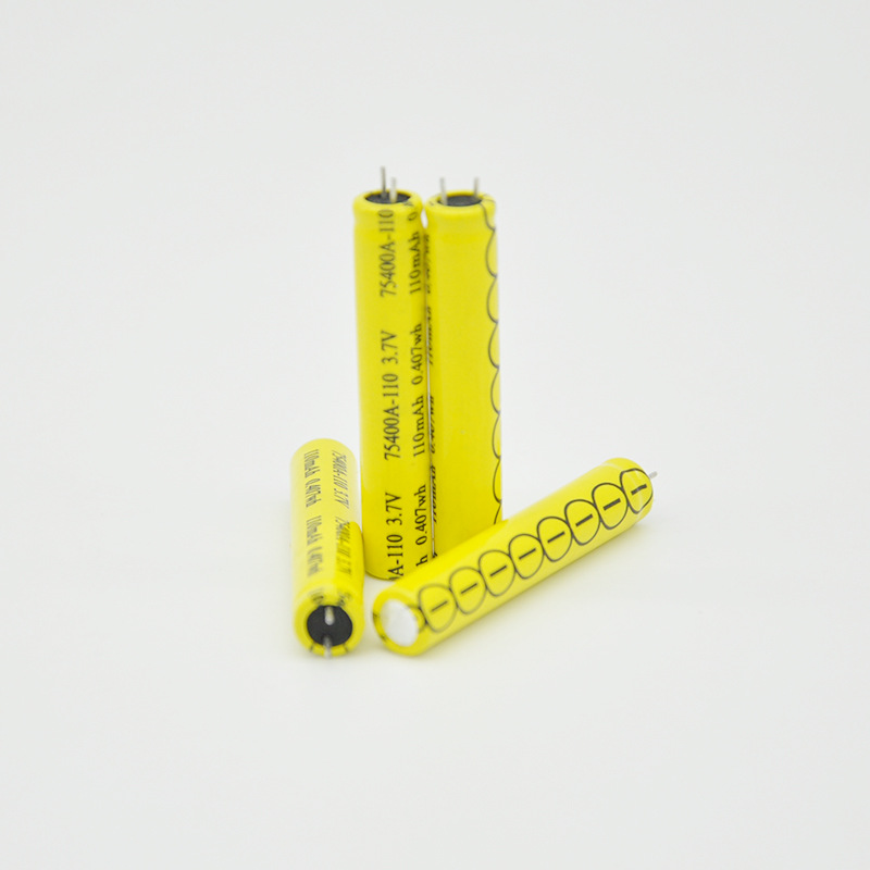 源头厂货75400/110mAh/3.7V 儿童玩具 剃须刀 美容仪 电容锂电池 五金/工具 电池/电力配件 原图主图