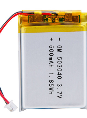 销售503040聚合物锂电池3.7v-300-500mah行车记录仪雾化器电池