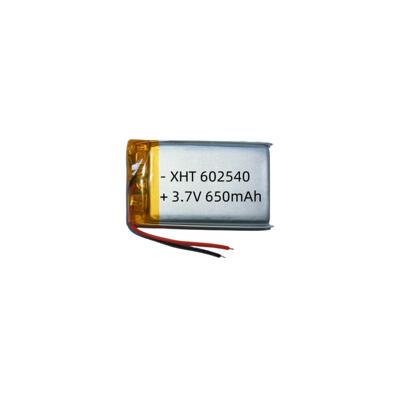 602540聚合物锂电池650mAh3.7V智能穿戴蓝牙音箱遥控飞行器电池