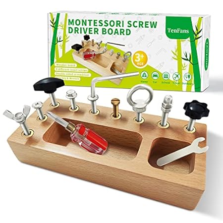 Montessori Toys for 3 4 5 Year Old， Montessori Screwdrive