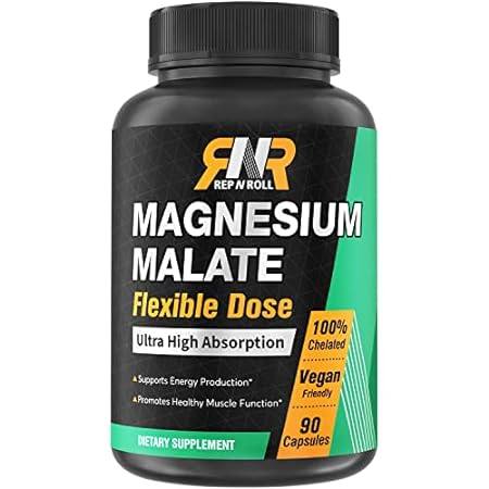 magnesium malate, 135 mg magnesium per serving, fully che