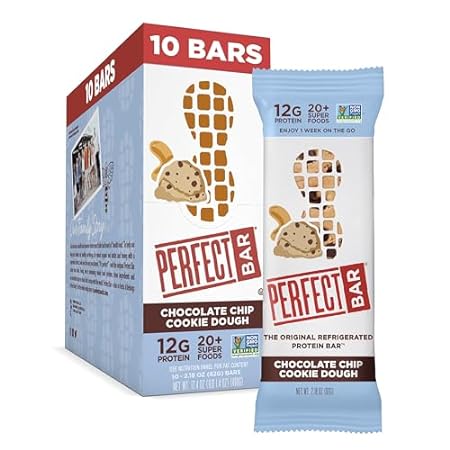 Perfect Bar， Chocolate Chip Cookie Dough Protein Bar， Glu