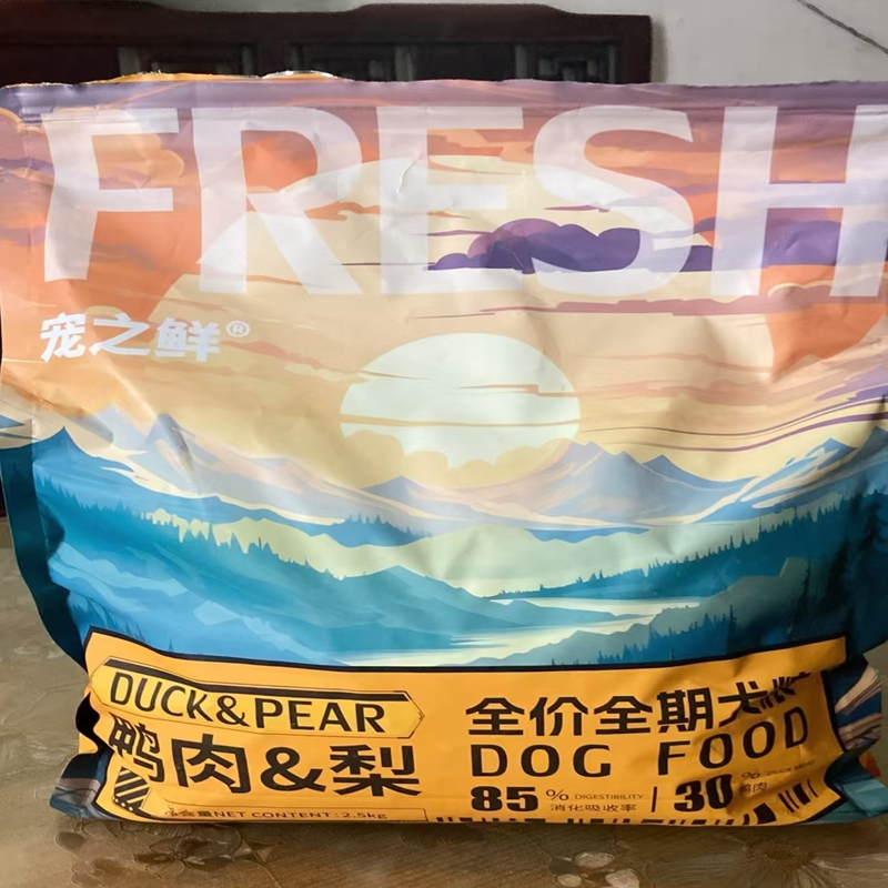宠之鲜鸭肉梨鲜肉冻干狗粮泰迪