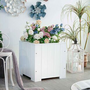 防腐木户外花箱组合阳台长方形花盆花园花槽庭院种菜箱木质种植箱