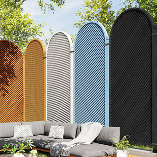 户外别墅隔断围栏篱笆室外阳台木栅栏围墙露台护栏碳化防腐木屏风