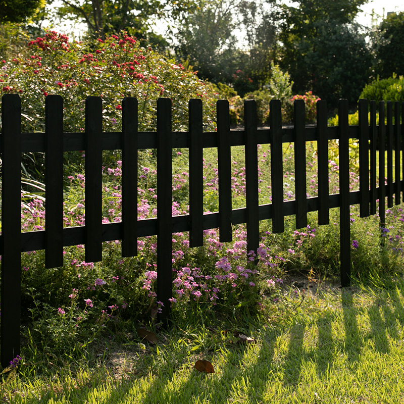柚之艺庭院木围栏尖头插土篱笆栅