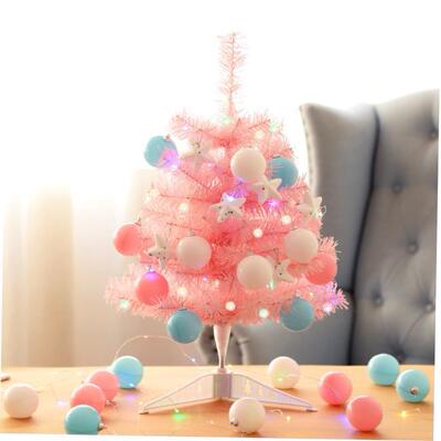 30cm pink Christmas tree tabletop decoration 圣诞树摆件