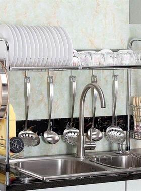 Kitchen shelf, stainless steel sink rack, drain rack, dish