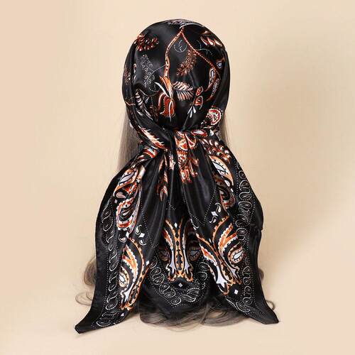 90CM cashew simulation silk square scarf temperament