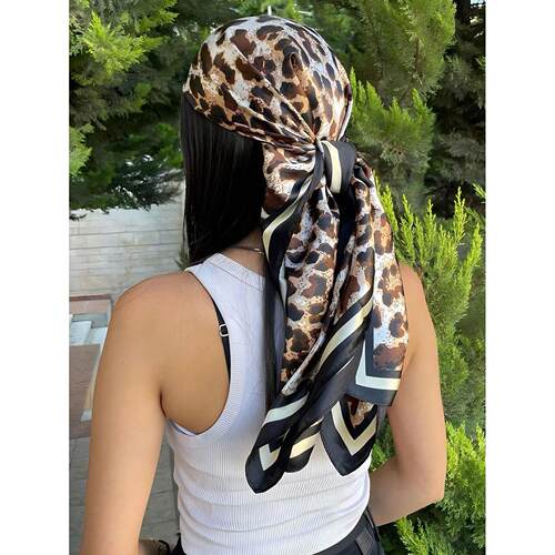 60Colors Scarf Women 70*70Cm Silk Feel Square Hair Wrapping