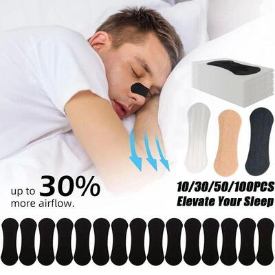 100/50/30/10Pcs Nasal Strips Portable Breathing Nose Patch R