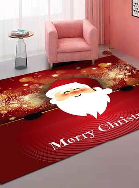 Christmas carpet living room red carpet festive holiday mat