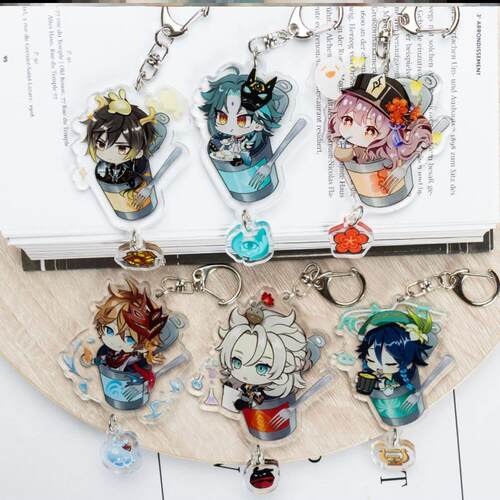 high quality Genshin Impact Shogun Venti Keychain Cosplay