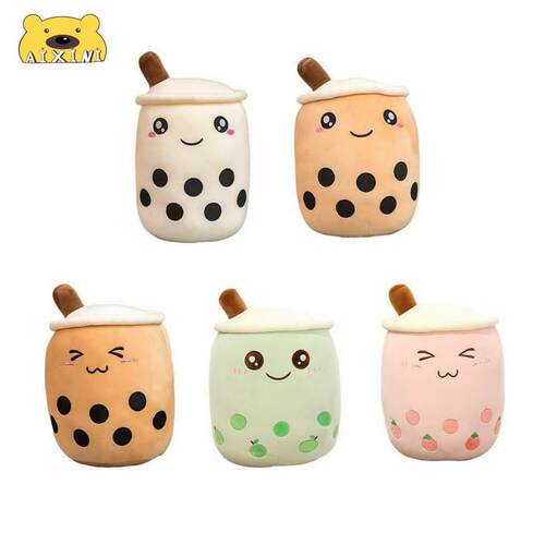 Boba Plushie Kawaii Room Deco Bubble Tea Plush Toy Kawaii Pl