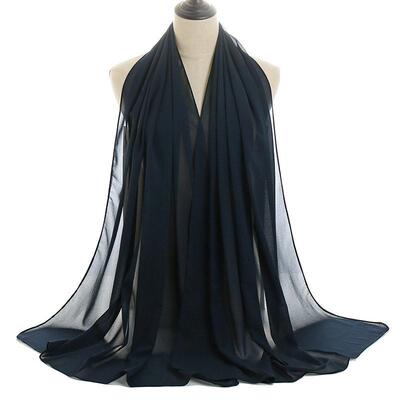 Muslim chiffon headscarf Wome silk scarf turban女丝巾围头巾