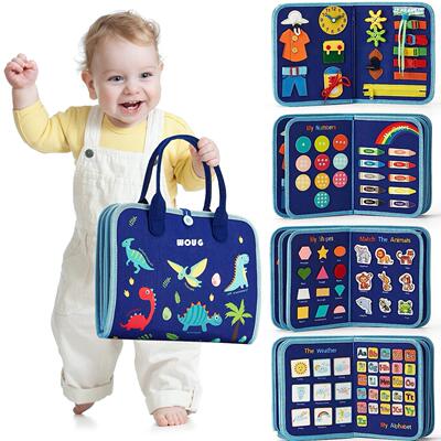 幼儿旅行忙碌板男孩女孩蒙特梭利玩具