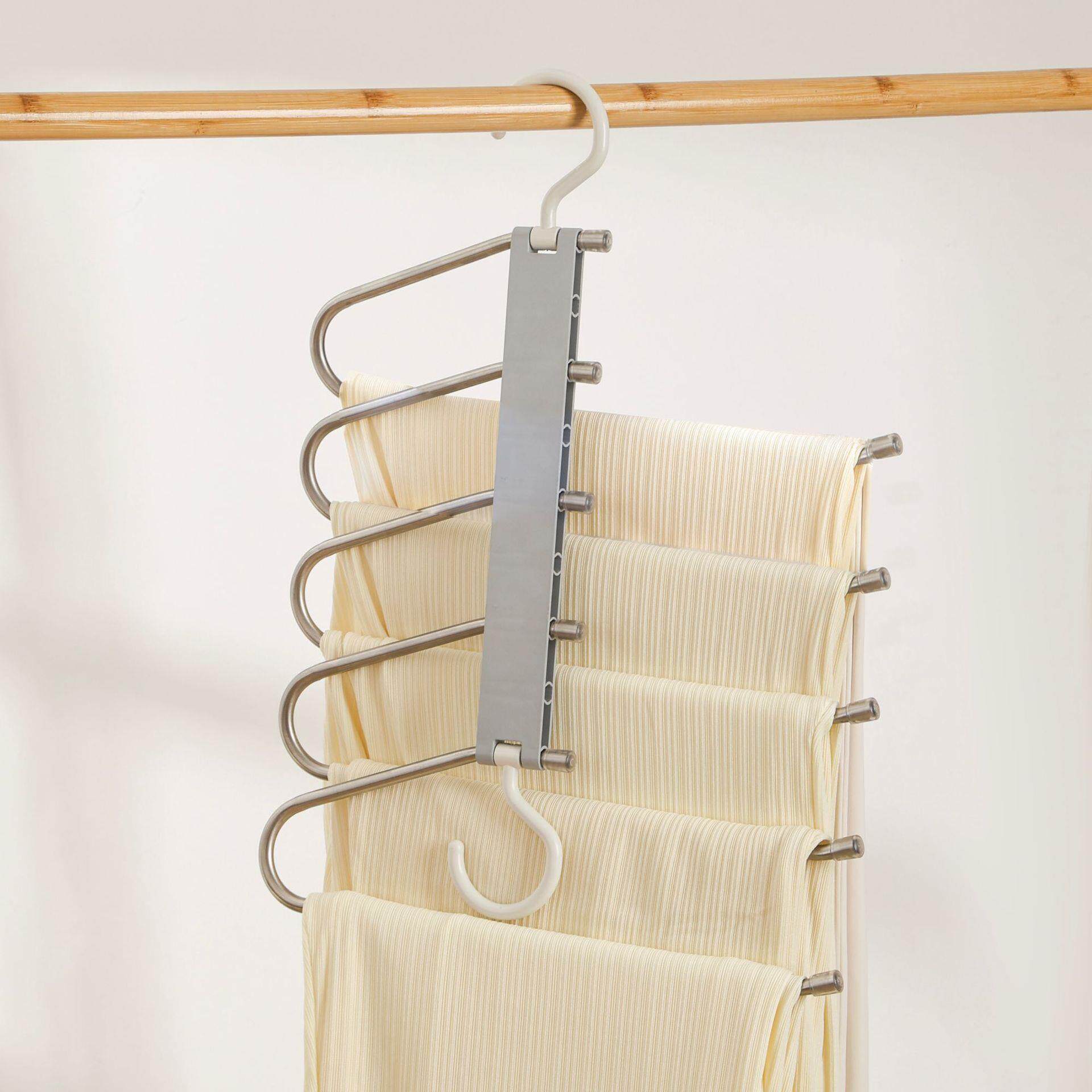 Folding and Stretching Magic Pants Clip 折叠伸缩魔术挂裤夹