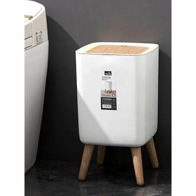 Bathroom household garbage bin with lid家用带盖垃圾桶