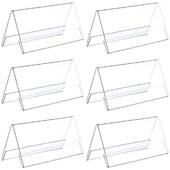 Table Conference Cards 120x60mm Name 6Pcs Desk Acrylic