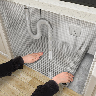 橱柜垫纸防潮厨房防油贴抽屉垫防霉铝箔纸自粘鞋 柜衣柜子防水铺纸