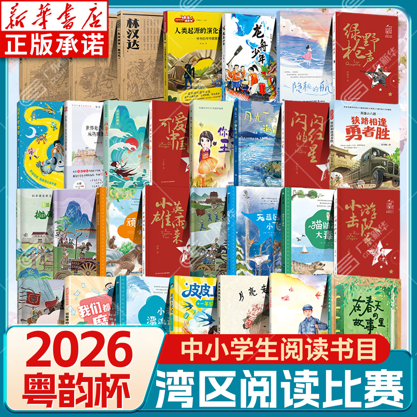 2026广东省第四届粤韵杯书香智慧阅读一年级课外书注音版 月亮走我也走在春天的故事里出发雷锋的故事皮皮上学记·一年级像飞鸟