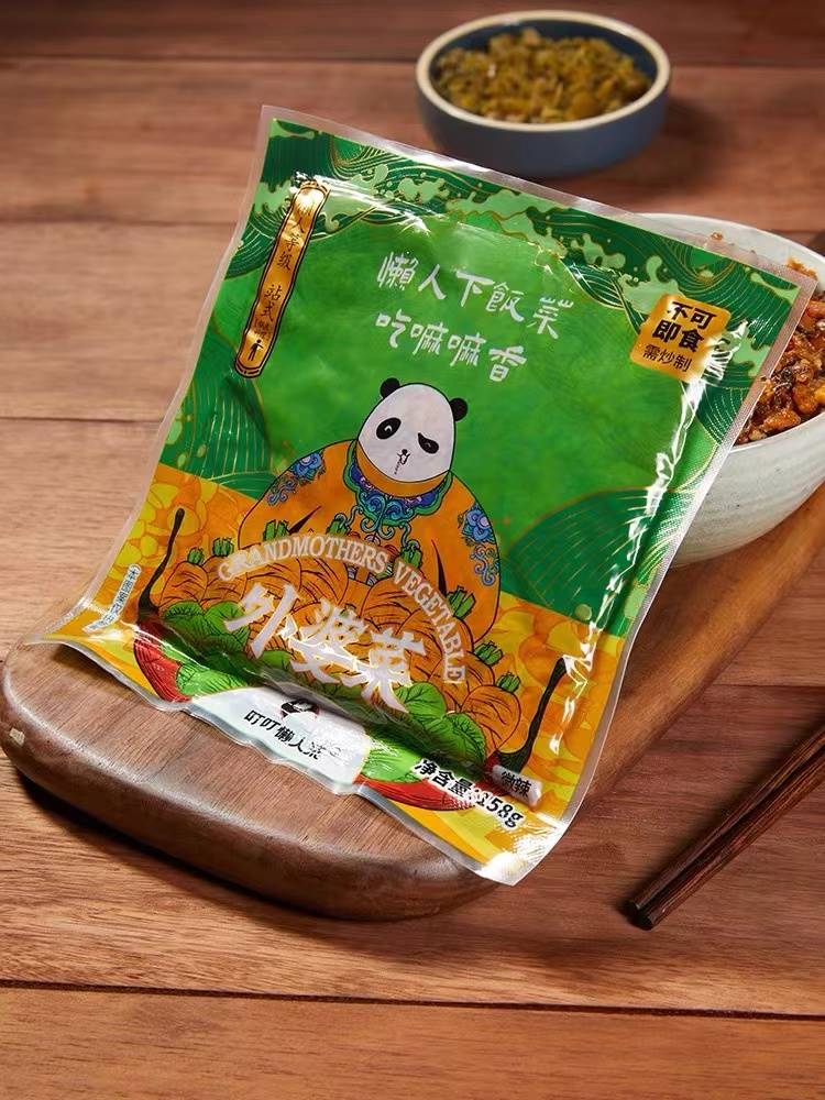 叮叮懒人菜湘西外婆菜158g*3袋 免洗免切抖音同款正宗湖南下饭菜