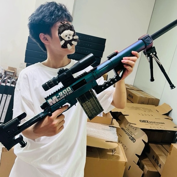 M200特大号QBZ95式软弹枪抛壳儿童玩具男孩冲锋枪突击步吃鸡枪