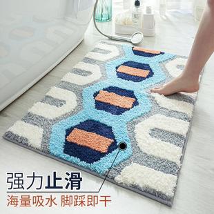 浴室吸水地垫卫生间门口防滑脚垫洗手间卫浴厕所家用垫子进门门垫