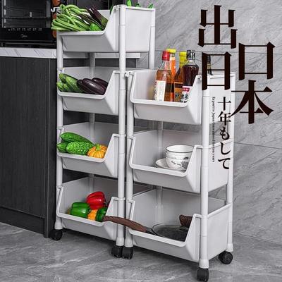 家用多功能落地多层加厚高收纳架蔬菜置物架子厨房置物架收纳神器