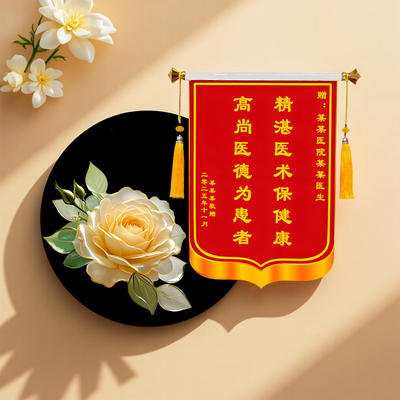 锦旗定做感谢医生送医护人员高档锦旗定制护士针灸中医院长定做感谢牙医骨科妇产科眼科医生订制锦旗