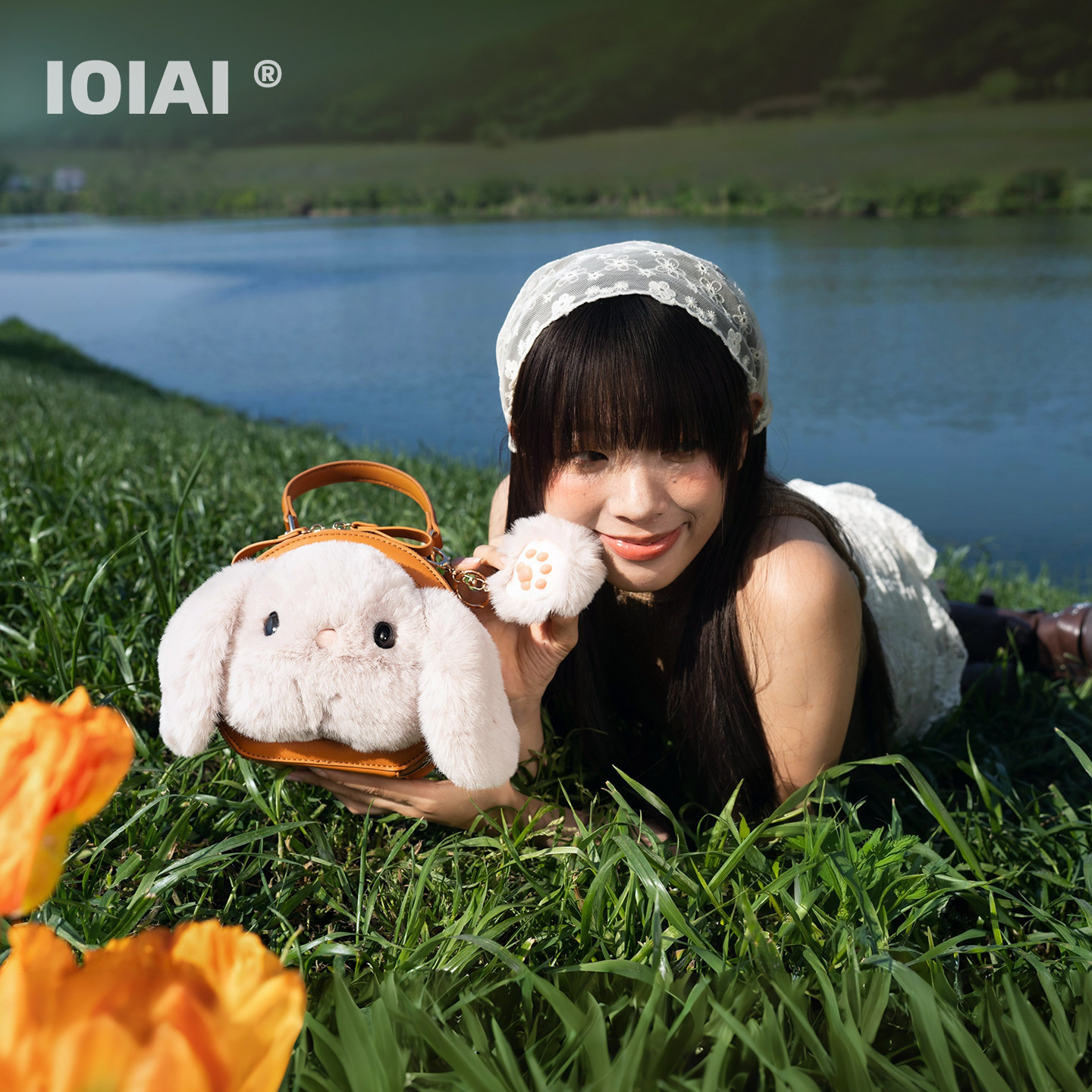 IOIAI可爱创意超火兔包包单肩斜挎手提拎包女时尚甜美高级礼物,箱包皮具/热销女包/男包,通用款女包,淘宝优惠券,粉丝福利购,淘宝优惠卷