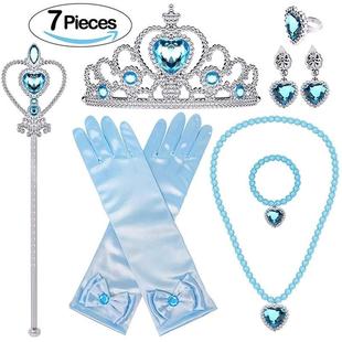儿童项链首饰套装公主宝宝皇冠权杖冰雪奇缘爱莎手套配饰女童饰品