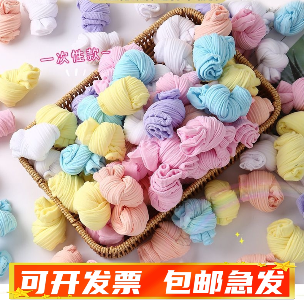 100双儿童短薄丝袜糖果袜游乐园一次性袜子幼儿夏男女宝宝学生袜