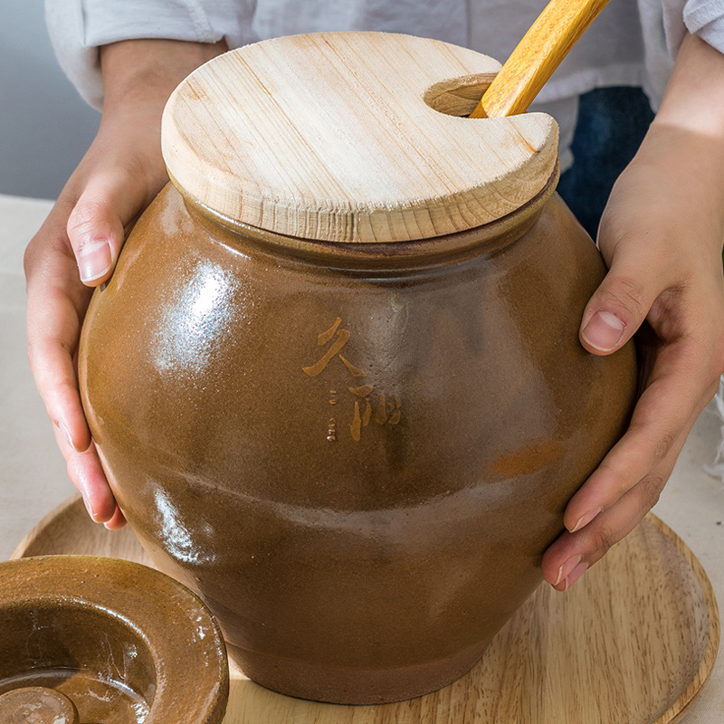 久阳四川土陶猪油罐调味罐陶瓷瓶厨房油壶家用加厚油缸辣椒粗陶盖在类目 厨房/烹饪用具, 厨用小工具/厨房储物, 储物瓶罐/厨房储物器皿, 调味瓶罐中 - 来自Buy2taobao.com提供专业的淘宝代购服务