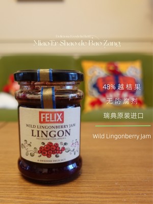 瓶装瑞典果酱Felix西餐