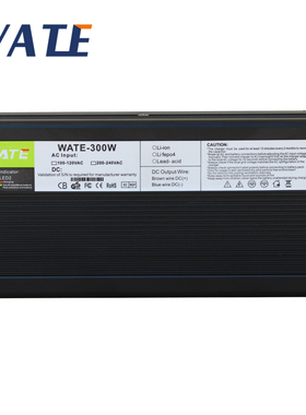 WATE 84V 4A充电器 用于20S 72V锂电池组 智能 黑色铝壳 带风扇