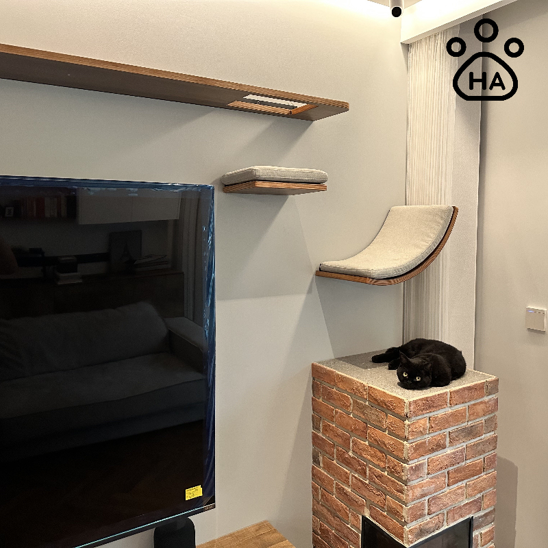 Homeaire跳台猫墙跑道实木猫爬架