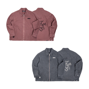 圣山 25年基础帆布廓形夹克四季休闲百搭外套街头中性夹克外套男