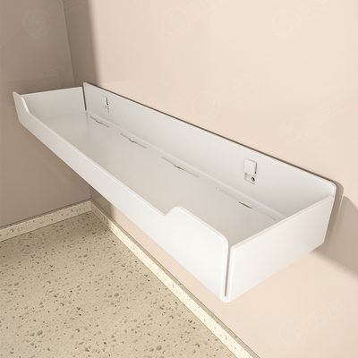 厨房置物架免打孔奶白色