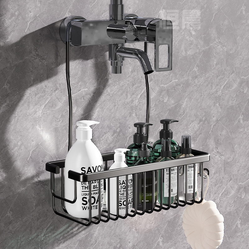 浴室花洒置物架免打孔卫生间花洒