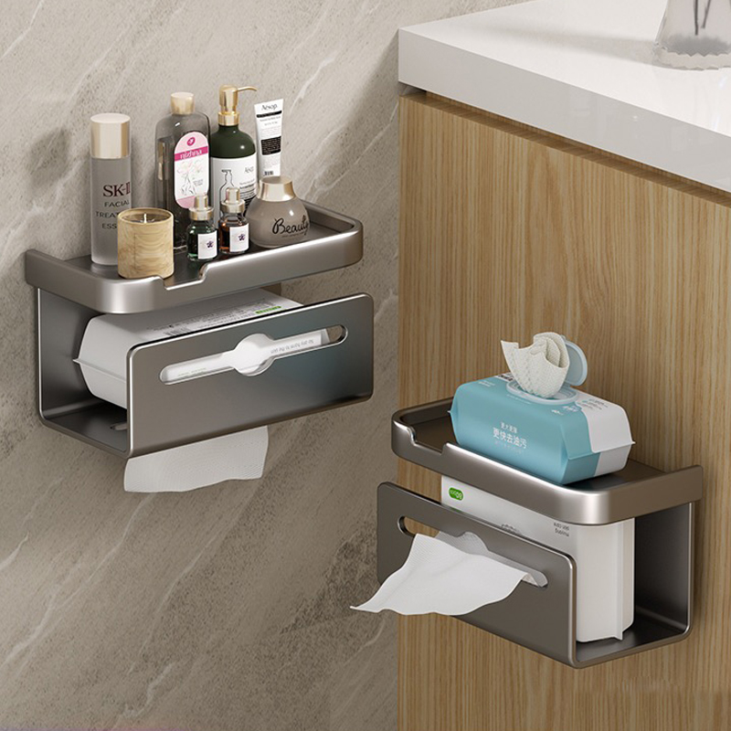 恒晨卫生间纸巾盒免打孔