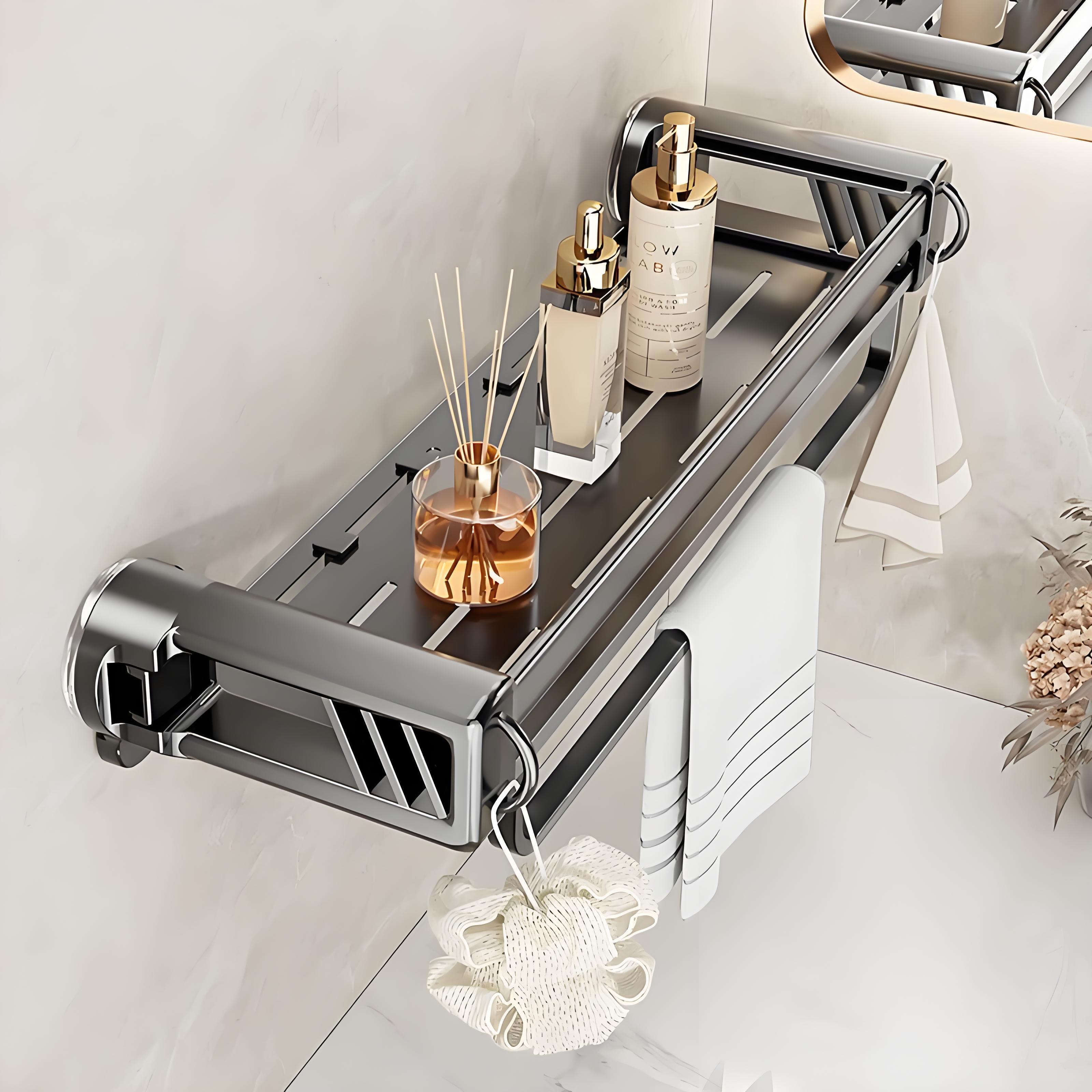 恒晨简约吸盘置物架浴室架子