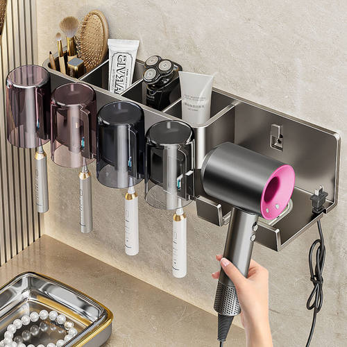 牙刷架子置物架免打孔卫生间收纳