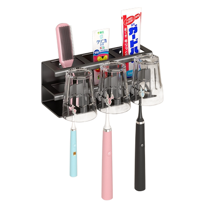 免打孔杯子牙刷置物架