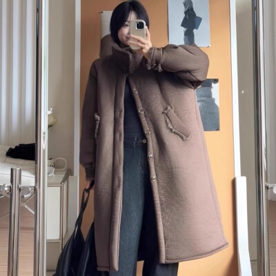 羊羔毛领珊瑚绒睡衣睡袍女冬季