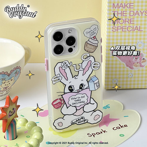 Buddy原创看书兔iPhone16手机壳