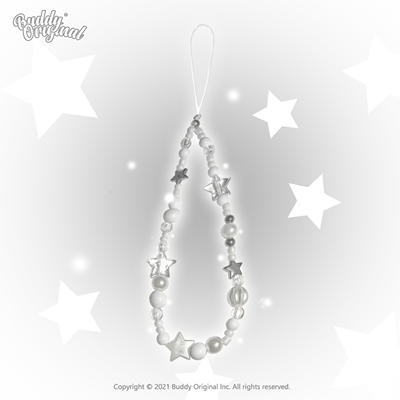 巨好看！！原创雪白闪亮亮手机链