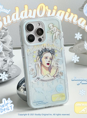 BUDDY原创圣母重置版适用iphone16promax手机壳苹果15新款13pro高级14pro保护套个性软壳女15promax