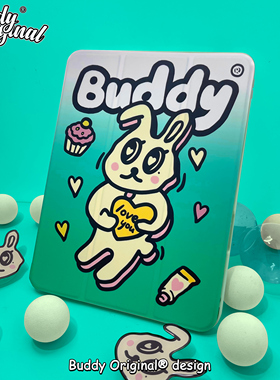 BUDDY原创兔子适用ipad保护套2021苹果air4平板壳11寸带笔槽新款